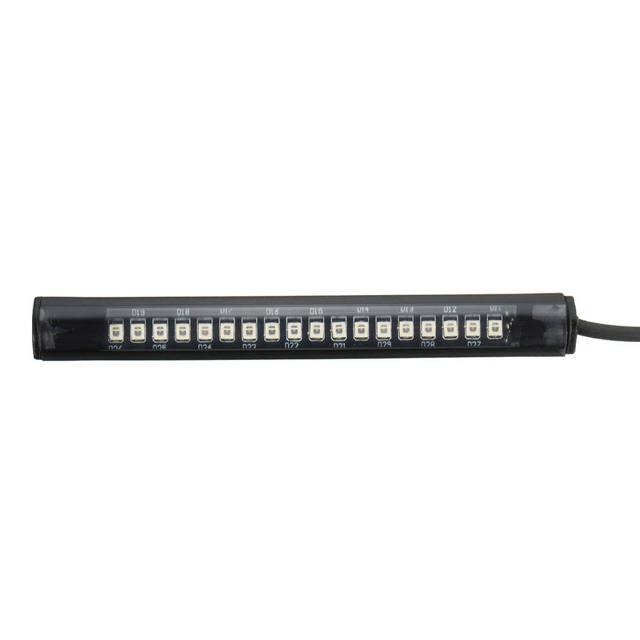 Flexible 18 LED Motorcycle ATV Tail Brake Stop Turn Signal Strip Light
