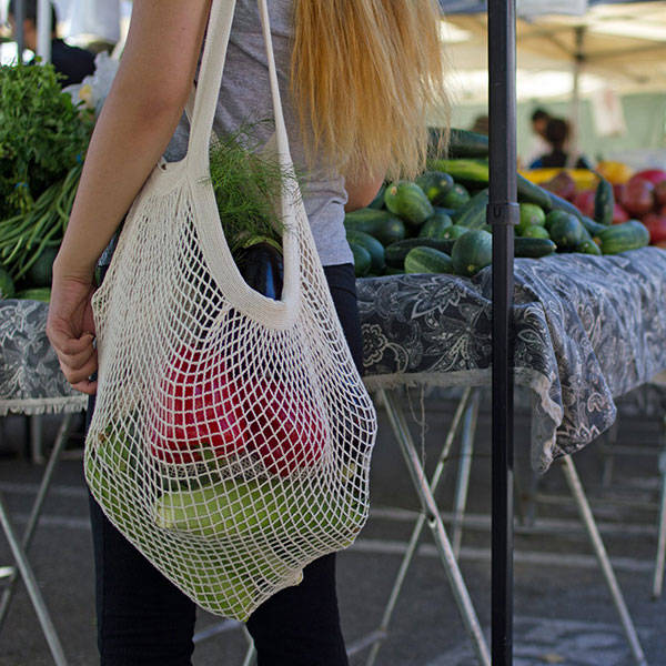 Honana HN-B27 Multifunctional Reusable Grocery Bags 9 Colors String Shopping Bag Mesh Storage Bag