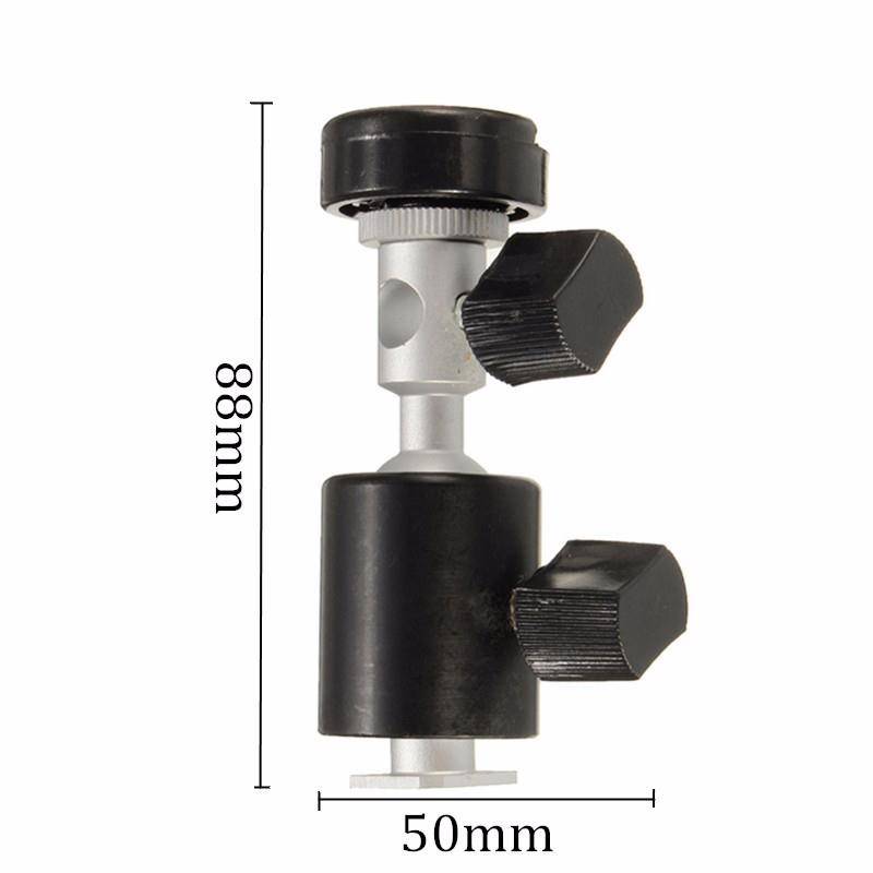 C Type 360 Degree Swivel Flash Shoe Umbrella Holder Light Stand Tripod Bracket Adapter