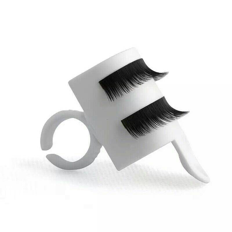 U Shape Wearable Grafted Eyelashes Separators Holder Ring False Eyelash Planting Device Glue