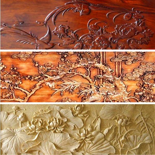 Drillpro Woodworking Carving Chisel Carving Machine Tool with 5 Carving Blades