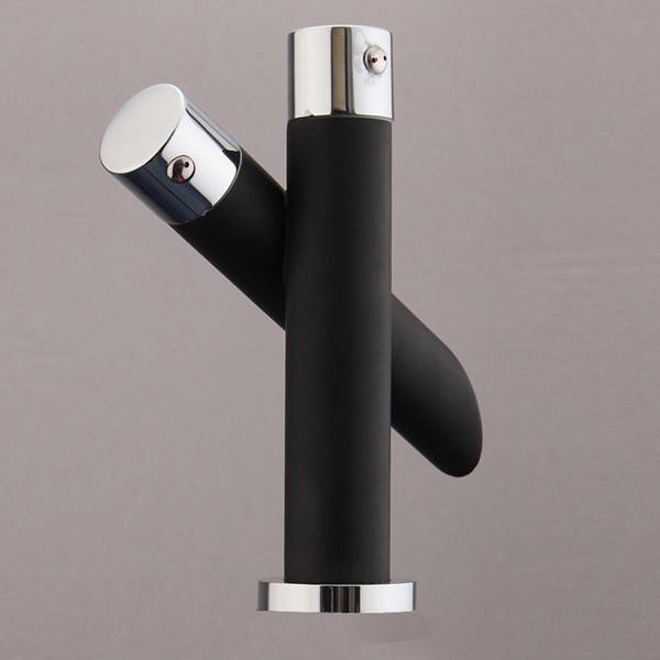 Kitchen Unique Single Handle Black Bathroom Bath Basin Sink Mixer Tap Waterfall Faucet