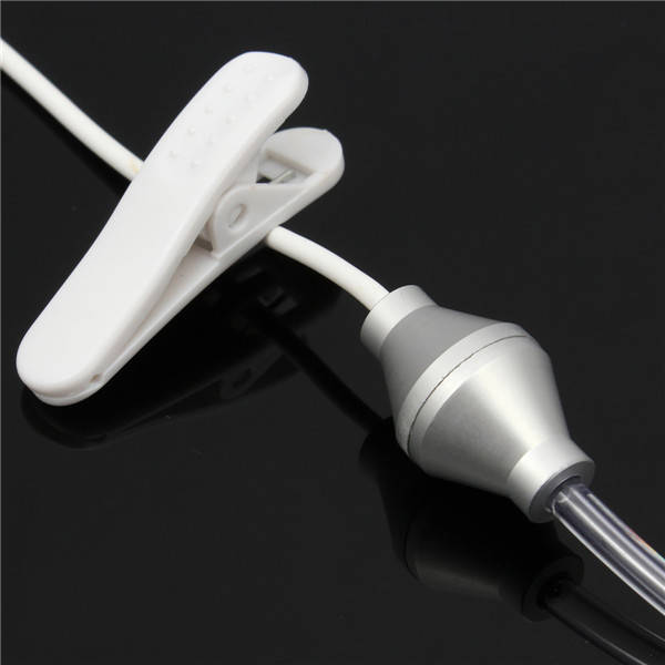 Spiral Acoustic Hollow Air Tube 3.5mm Anti Radiation Headphone Earphone with Mic
