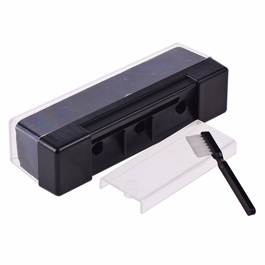 Record Cleaning Kit Velvet Brush Stylus Cleaner Anti Dirt Dust Brush Black