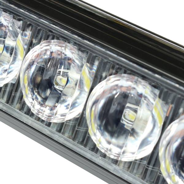 27inch LED Strobe Light Bar Traffic Emergency Flash Warning Lamp White&Amber For Car Vehicle Truck