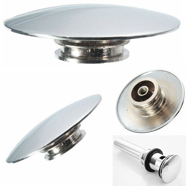 Bathroom Toilet Drainer Push Type Switch Drain Strainers Panel Parts Basin Waste Pop Up Switch