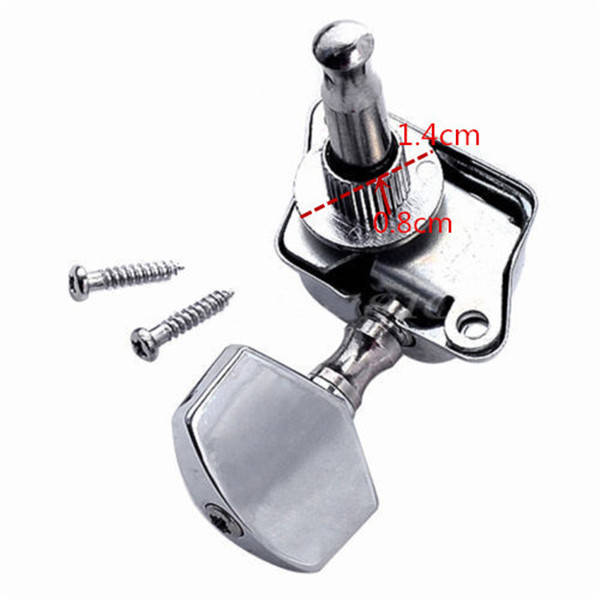 Acoustic Guitar String Semiclosed Tuning Pegs Tuners Machine Heads 3Lx3R Chrome