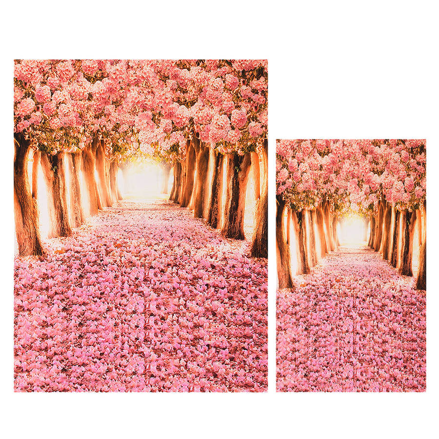 Cherry Blossom Grove Forest Theme Photography Vinyl Backdrop Studio Background 2x1.5m 1.5x0.9m