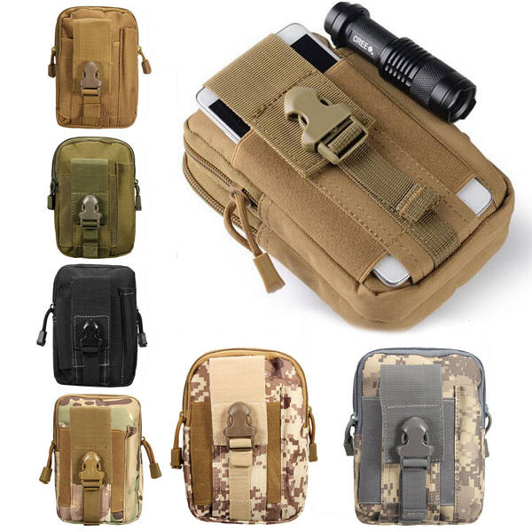 Outdoor Tactical Waist Belt Bag Camping Hiking Pouch Wallet Phone Fanny Pack