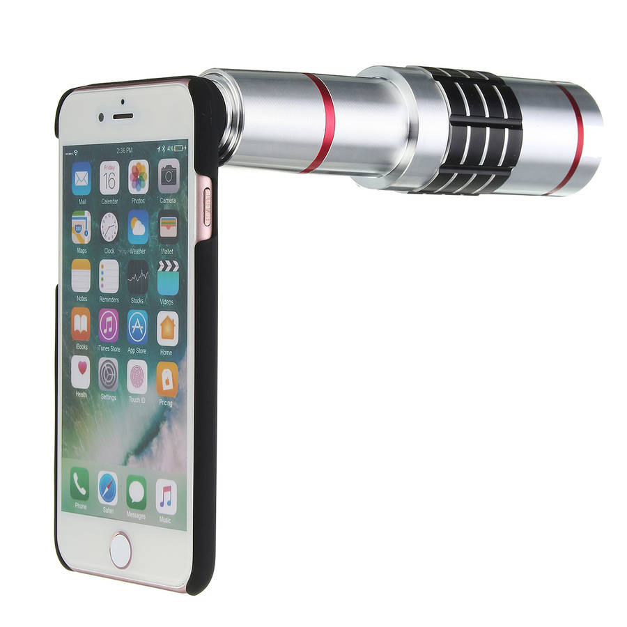 18X Optical Zoom Telescope Camera Lens Tripod Kit And Back Case Cover For iPhone 7
