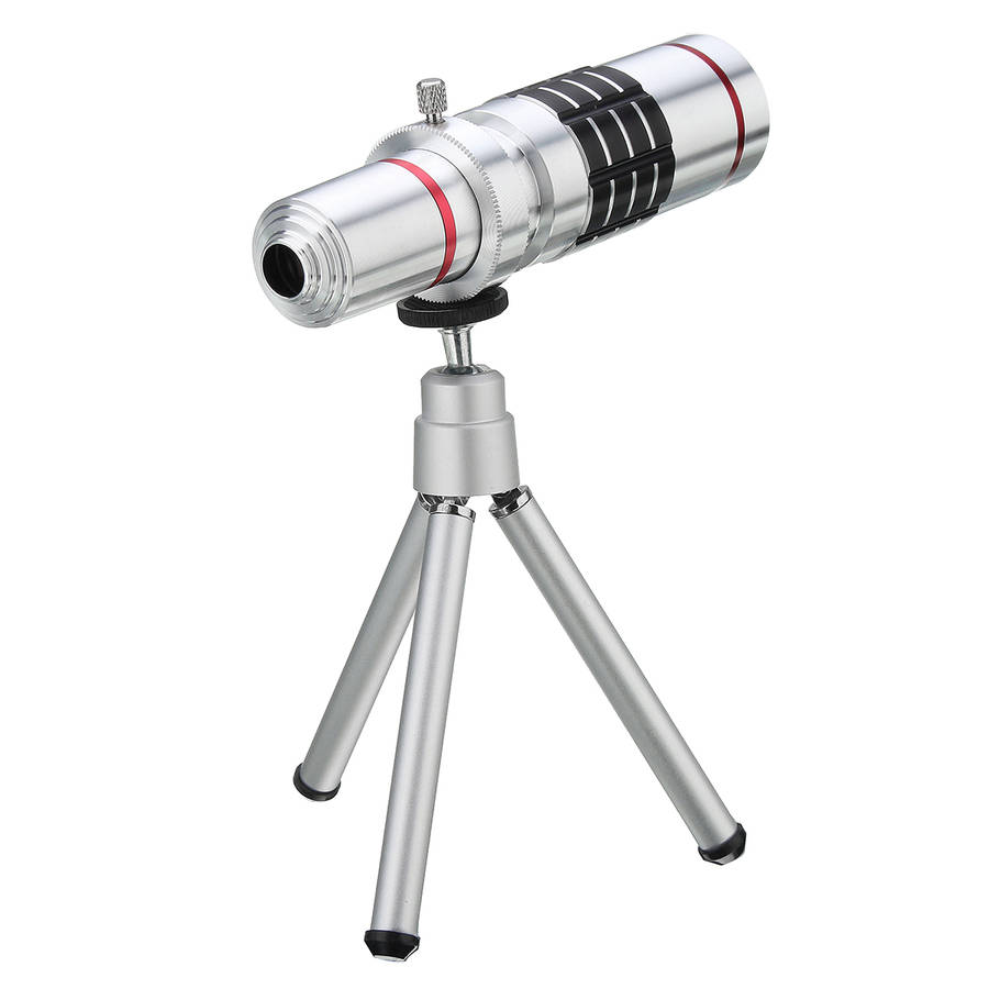 18X Optical Zoom Telescope Camera Lens Tripod Kit And Back Case Cover For iPhone 7