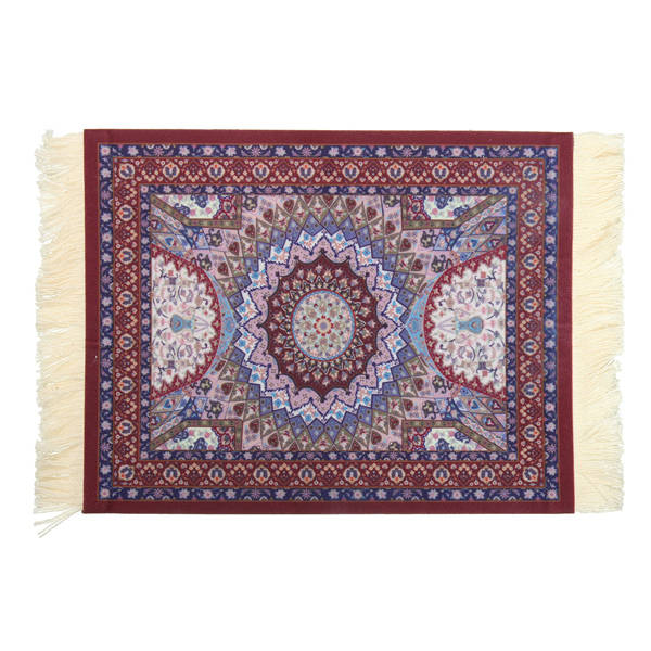 28cmx18cm Purple Crown Bohemia Style Persian Rug Mouse Pad For Desktop PC Laptop Computer