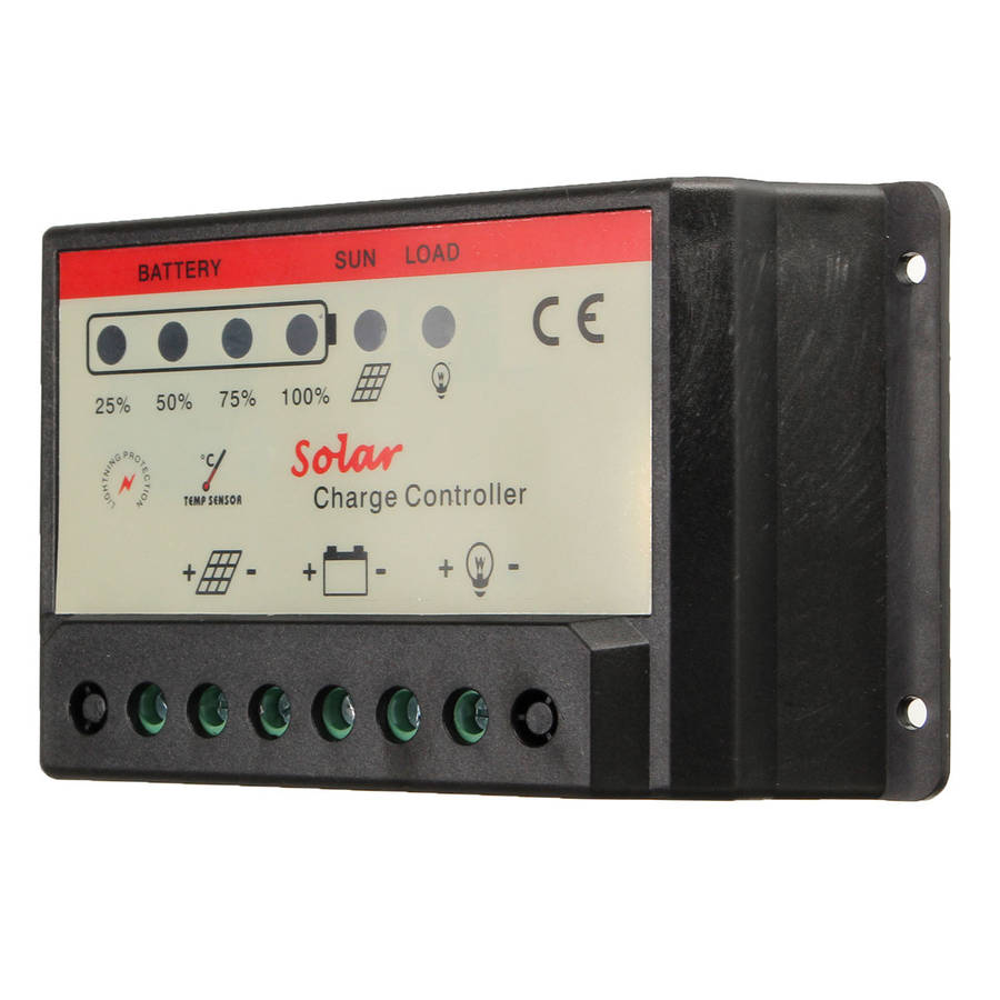 12V/24V 10A PWM Solar Charger Controller Battery Charging Regulator