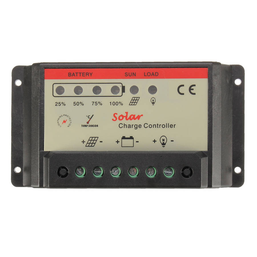 12V/24V 10A PWM Solar Charger Controller Battery Charging Regulator