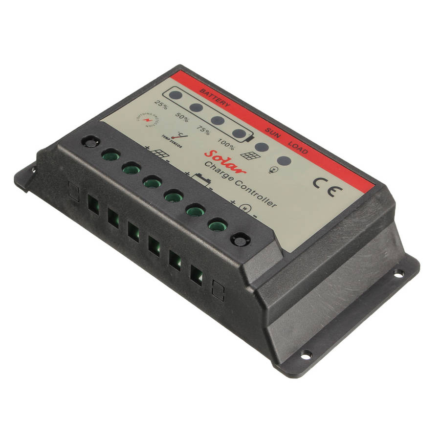 12V/24V 10A PWM Solar Charger Controller Battery Charging Regulator