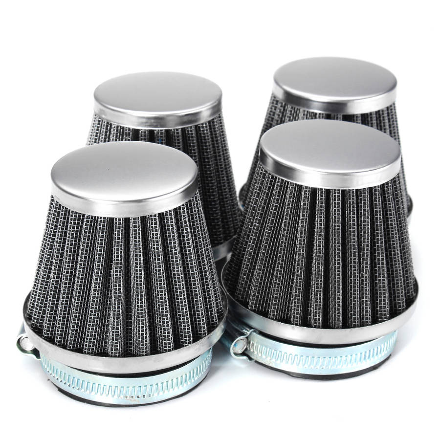 4pcs 52mm Motorcycle Air Filters For Kawasaki ZX550 GPZ550 NINJA ZX600 Suzuki/Yamaha