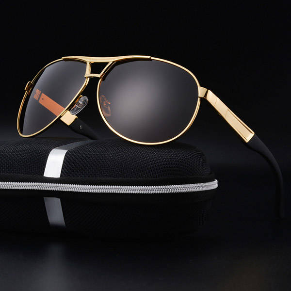 Mens Summer HD Polarized Sunglasses Vintage Outdoor Anti-UV Driving Goggle