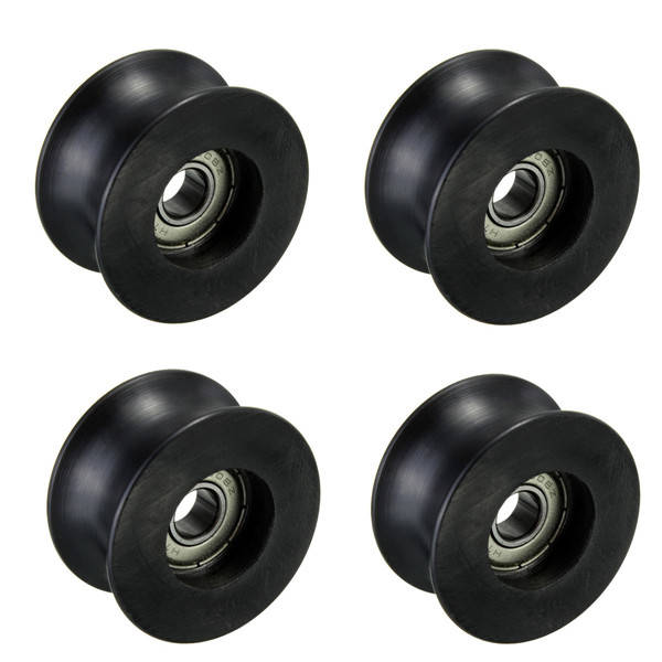 4pcs 8mm U Groove Ball Bearing 0840UU Groove Guide Pulley Sealed Rail Ball Bearing 8*40*20.7mm