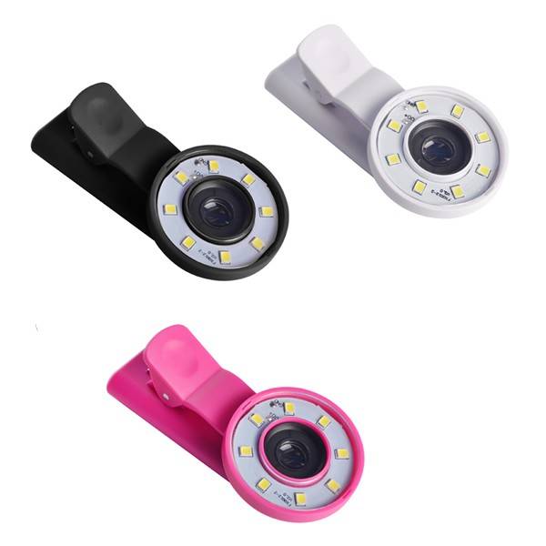 Selfie Fill Light Portable Round Ring Spot Lightt Clip Phone Flash LED Night Flashight for Smartphon