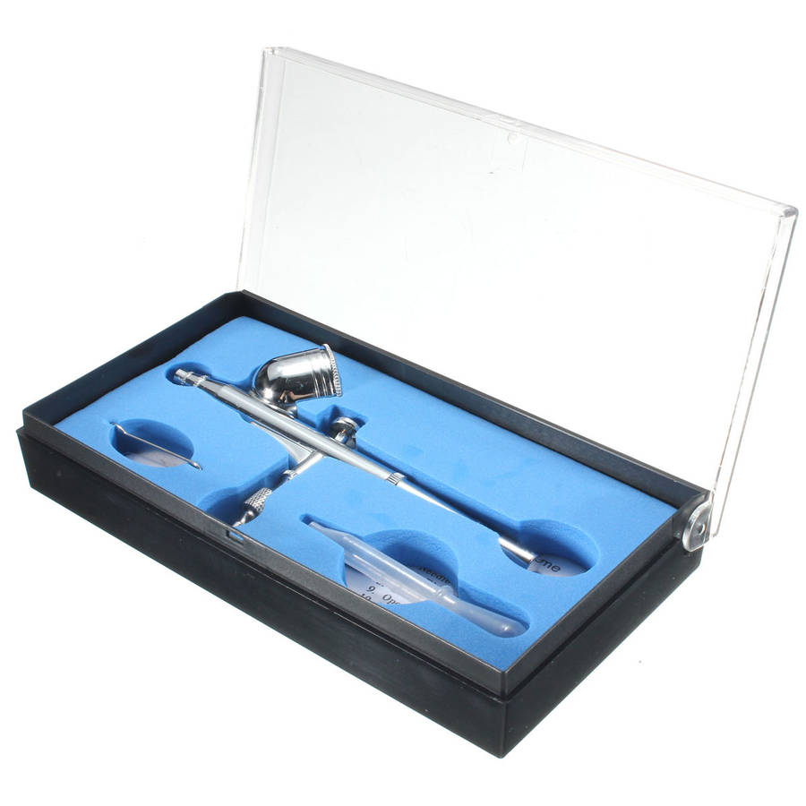 AC100-240V Precision Dual Action Airbrush Air Compressor Kit Set Craft Cake Hobby Paint
