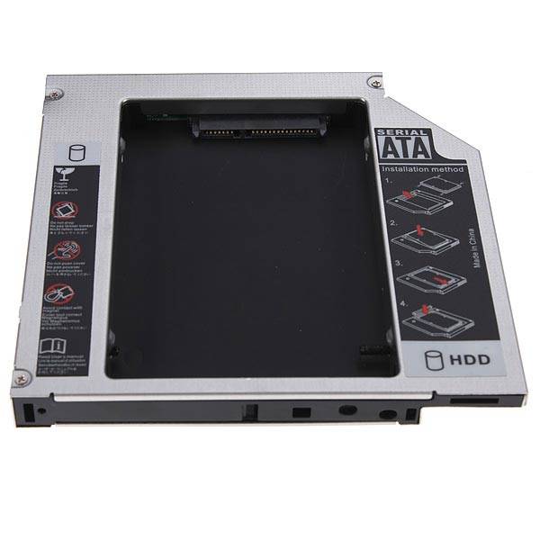 SATA to IDE 2nd HDD Hard Drive Caddy For 12.7mm Universal CD DVD-ROM