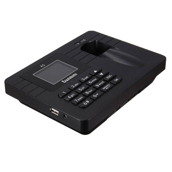 Time Recorder TFT Screen Clocking In Clock Machine Employee Attendance Check Fingerprint+Password Bu