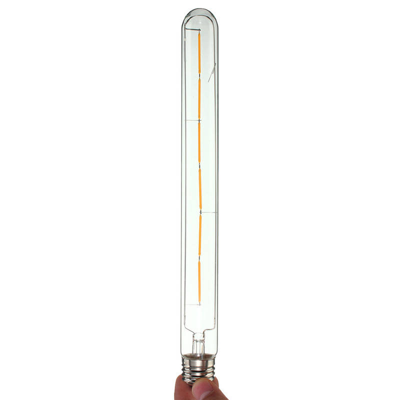 Dimmable 300mm T30 E27 E26 6W Warm White COB Retro Edison Light Lamp Bulb AC110V AC220V
