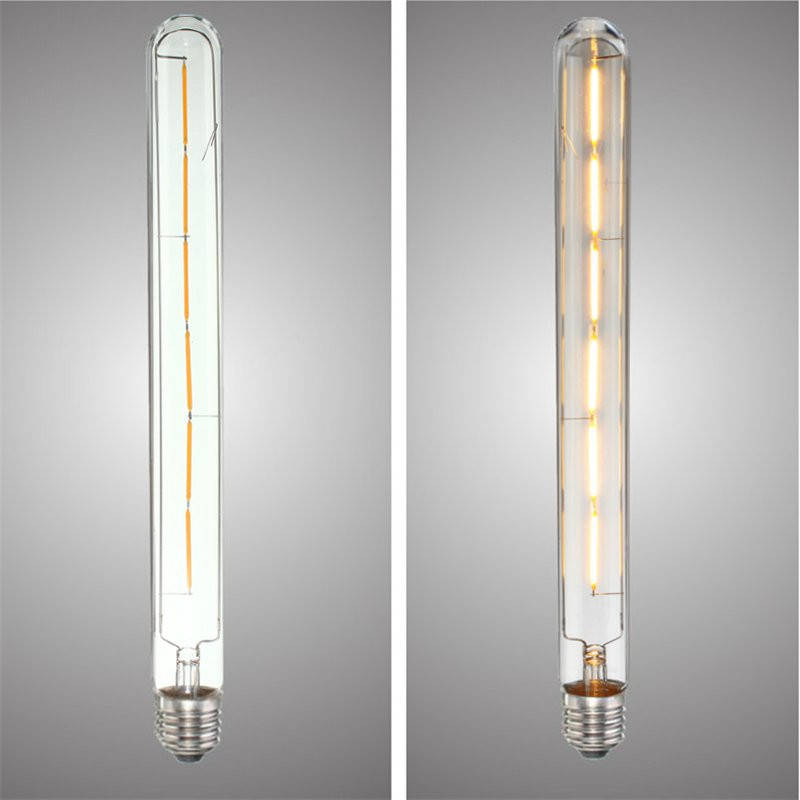 Dimmable 300mm T30 E27 E26 6W Warm White COB Retro Edison Light Lamp Bulb AC110V AC220V
