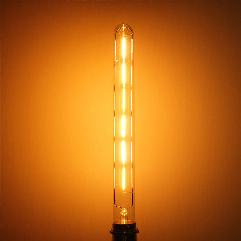 Dimmable 300mm T30 E27 E26 6W Warm White COB Retro Edison Light Lamp Bulb AC110V AC220V