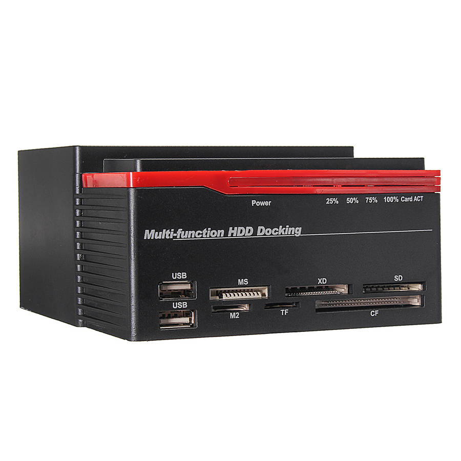 US 2.5"3.5" ALL In One USB3.0 To SATA IDE HDD SSD Hard Drive Enclosure Offline Clone Card Reader Hub