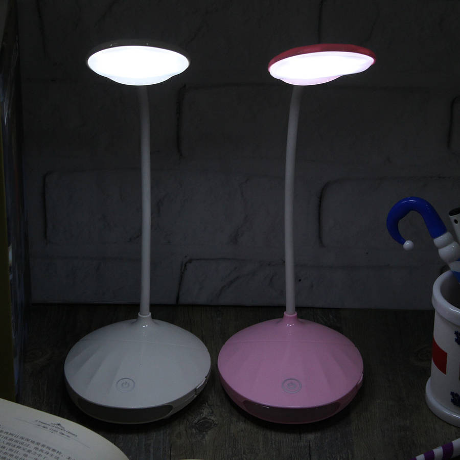 Adjustable Rechargeable Dimmable Touch Sensor LED Reading Night Table Light Desk Lamp