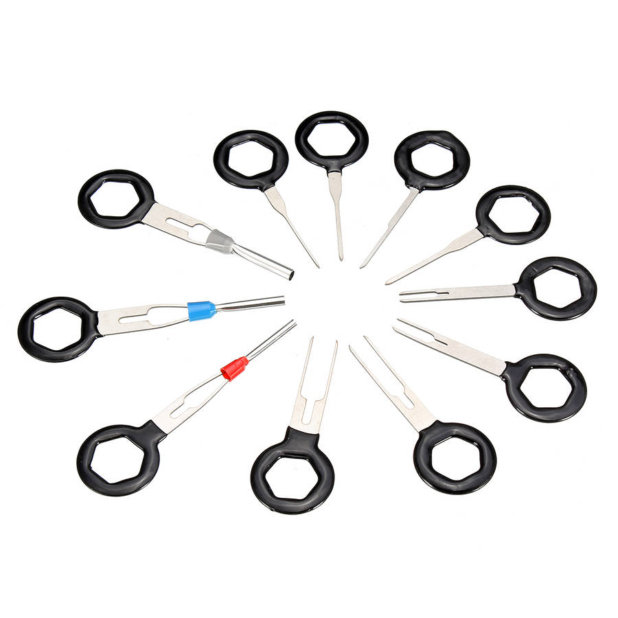 Excellway&reg; 11Pcs Terminal Removal Tool Kit Wiring Connector Pin Release Extractor