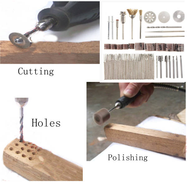 58pcs Assorted Sanding Grinding Polishing Rotary Tool Accessory Set Abrasive Tool