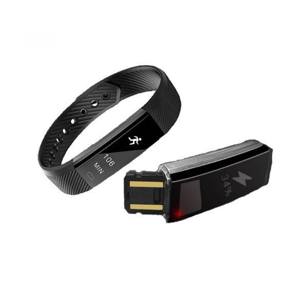 ID115HR Heart Rate Monitor Smart Bracelet Fitness Tracker Step Counter Wristband for Android IOS