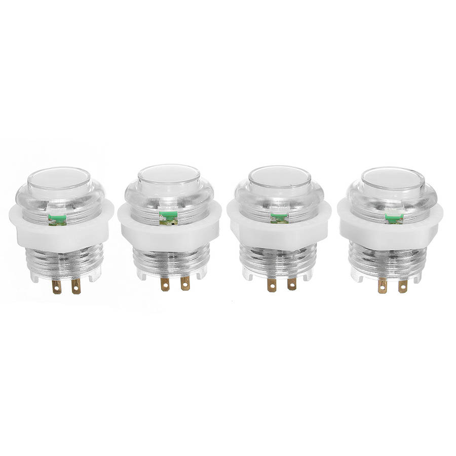 20 LED Arcade Full Colors Switch Buttons 2 USB Encoder 2 Joysticks DIY Kit Blue Red