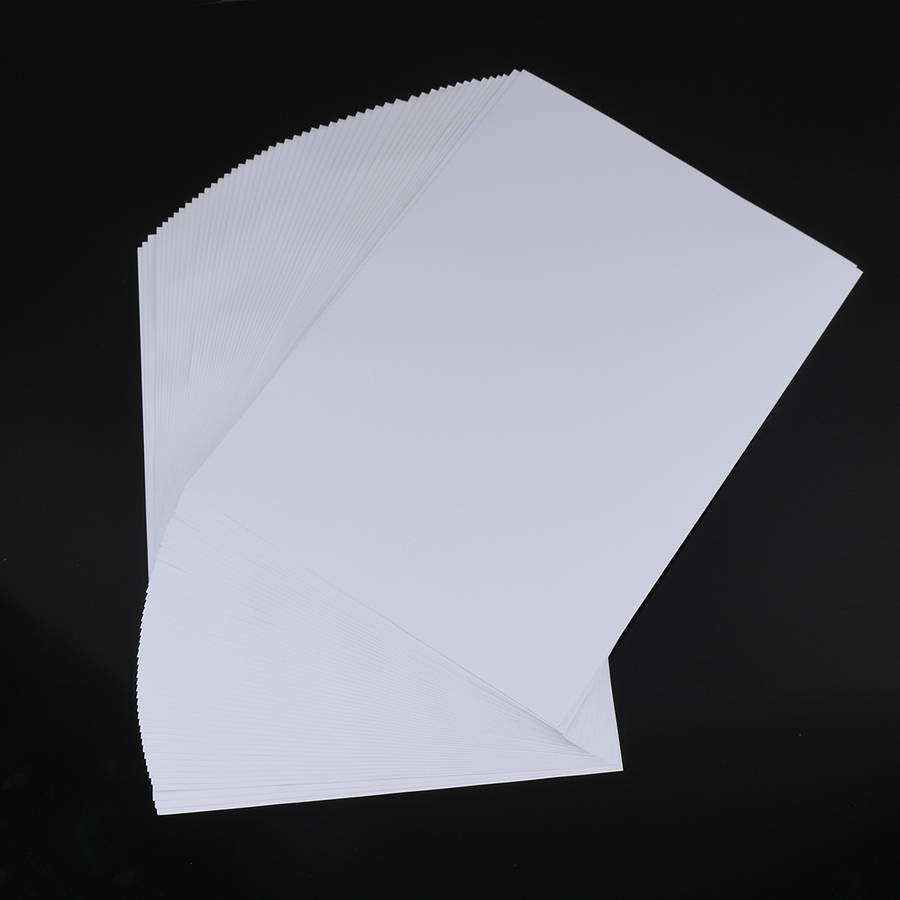 Pairi 50Pcs Waterproof A4 Self Adhesive Glossy Paper Sticker for Photographic Photo Inkjet Printer P