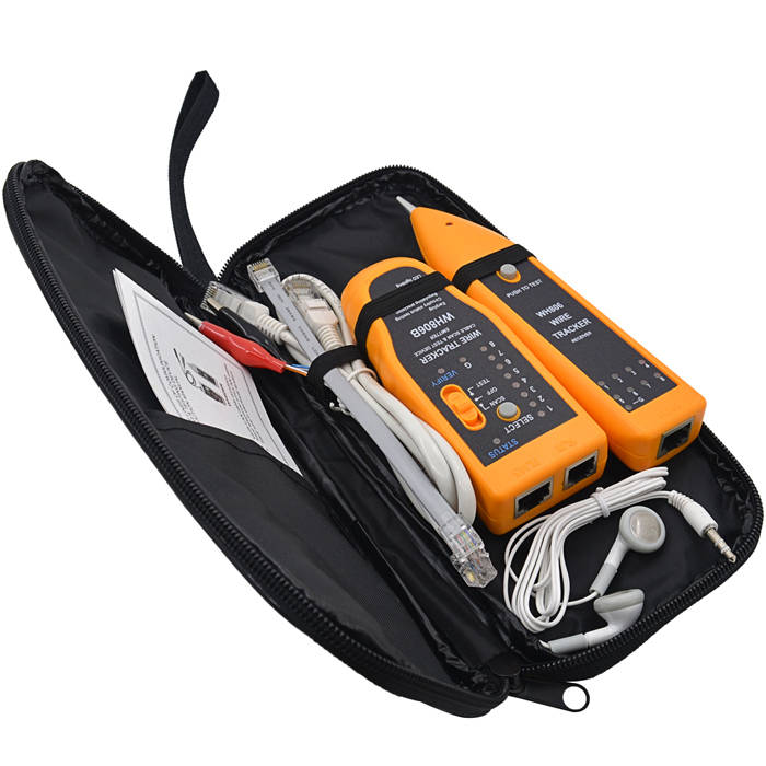 WH806B Telephone Wire Tracker Network Cable Tester Electrical Line Finding Testing for Cat5 Cat5E Ca