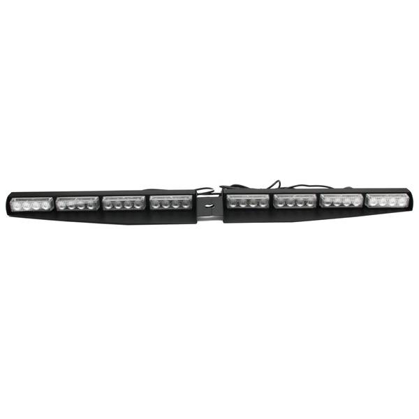 16 LED 24W Blue Emergency Traffic Advisor Vehicle Strobe LED Car Lights Bar