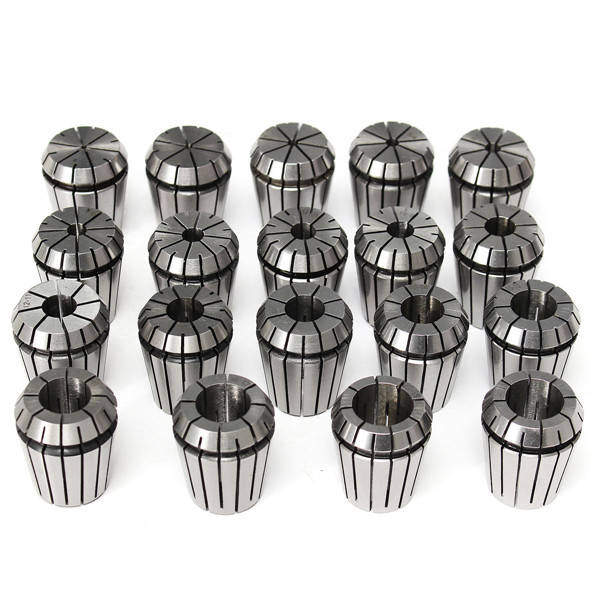 19pcs ER32 2-20mm Spring Collet Set for CNC Milling Lathe Tool