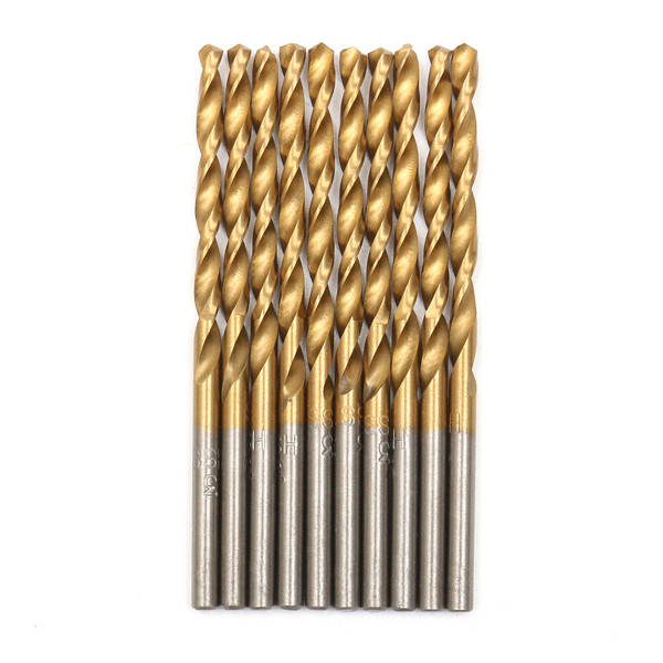 99Pcs 1.5-10mm Titanium Coated HSS Twist Drill Bits Set