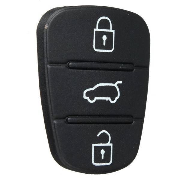 3 Button Remote Key Fob Case Shell Rubber Pad For Hyundai I10 I20 I30 Flip Key