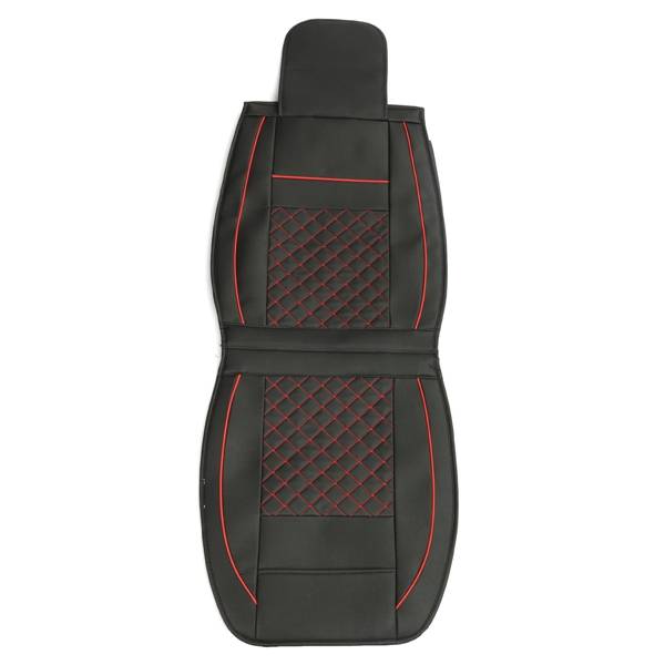 + 10pcs PU Leather Car Seat Cover 5 Seat Front and Rear Seat Cover Set Full Surround Needlework