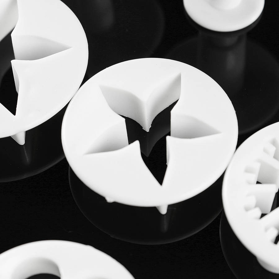 43pcs Sugarcraft Cake Decorating Fondant Rolling Pin Modelling Tool Embosser Mould