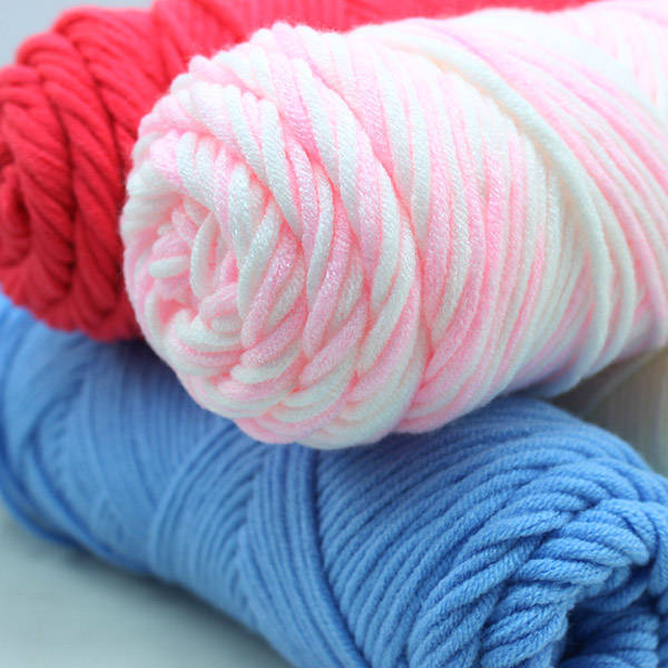 100g 23 Colors Long Stalped Cotton Soft Knitting Wool Yarn 8 Plied Yarn Scarf Hat Swater Yarn Ball