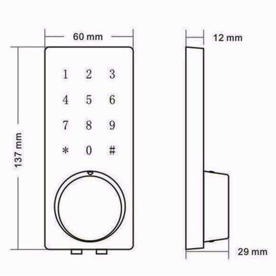 Bluetooth Smart Digital Door Lock Home Security Lock Keyless Touch Password Dead Bolt