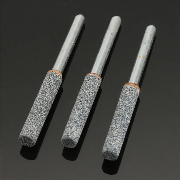 3pcs 3/16 Inch Chain Saw Sharpening Grinding Stones Set