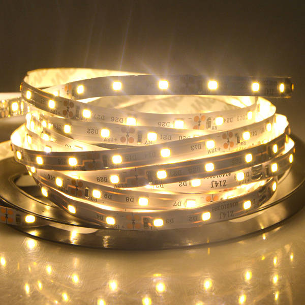 5M SMD 2835 300 LED White/Warm White LED Strip Flexible Light + Power Supply + Connector DC 12V