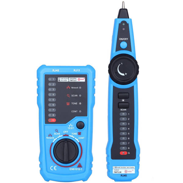 BSIDE FWT11 RJ11 RJ45 Wire Tracker Tracer Telephone Ethernet LAN Network Cable Continuity Tester Det