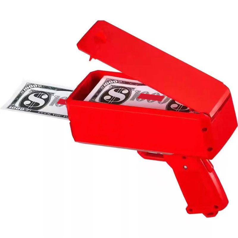 Cash Cannon Money Gun Make It Rain Money Gun Red