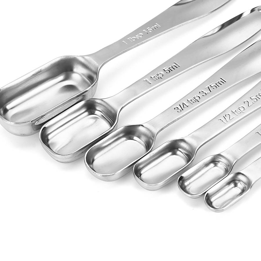 13Pcs Stainless Steel Measuring Spoons Measuring Cups Metal Measuring Scoop Tool Set For Kitchen Bak